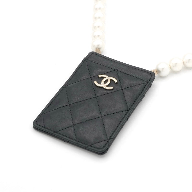 シャネル CHANEL カードケース カード入れ パスケース ブラック